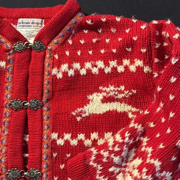 Norwegian vintage reindeer Christmas sweater - Picture 4 of 5